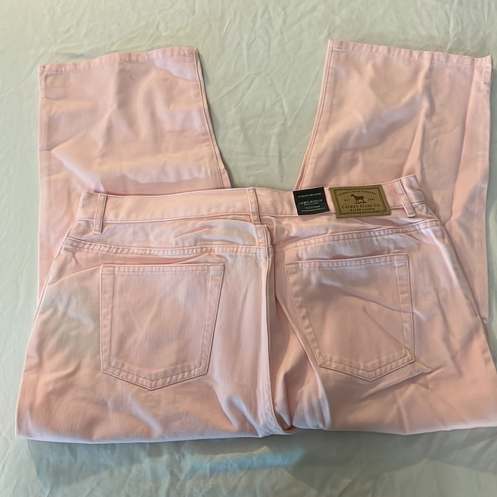 Lauren Ralph Lauren Straight Leg Jeans in Blush/Pink Size 12 - Picture 7 of 12